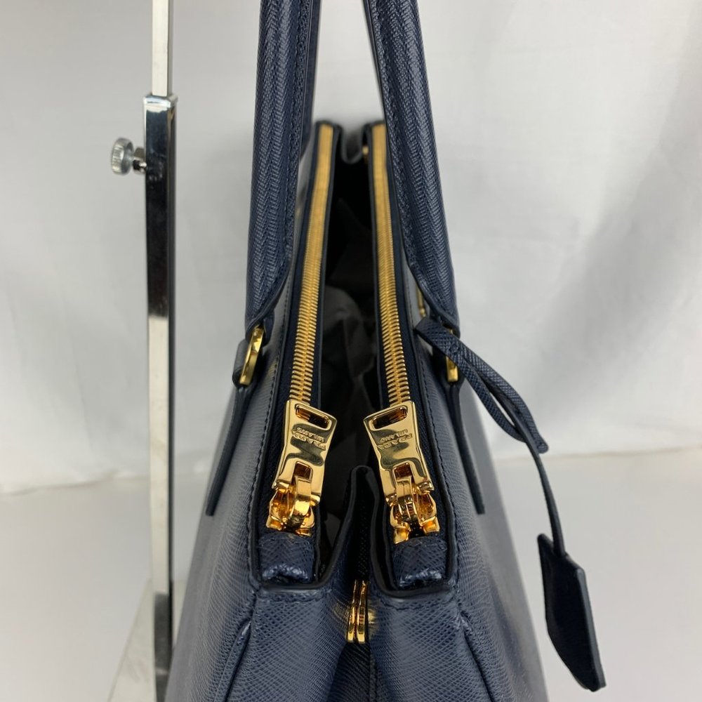 New Prada Galleria Lux Baltico Double Zip Tote - Picture 7 of 9